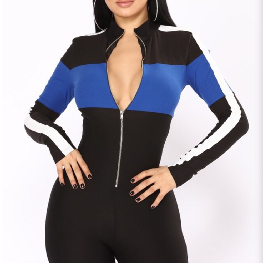 Fashion Nova Under Construction Lounge Jumpsuit